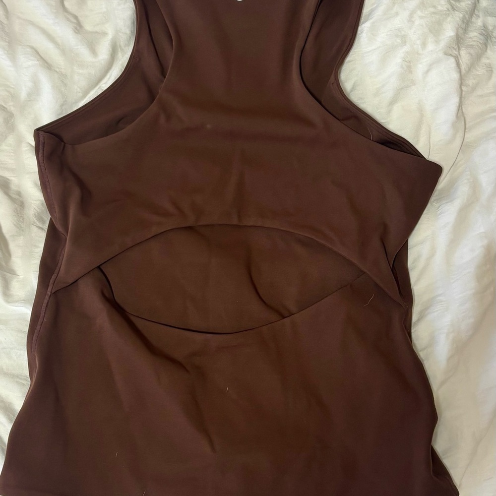 Victoria's Secret Chocolate Brown Open Back Tank Top